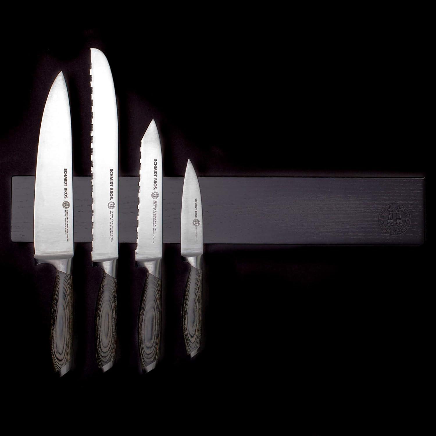 image:imageSchmidt Brothers Black 18 Magnetic Knife Wall Bar Universal Cutlery Storage Fits 8 10 KnivesBlack
