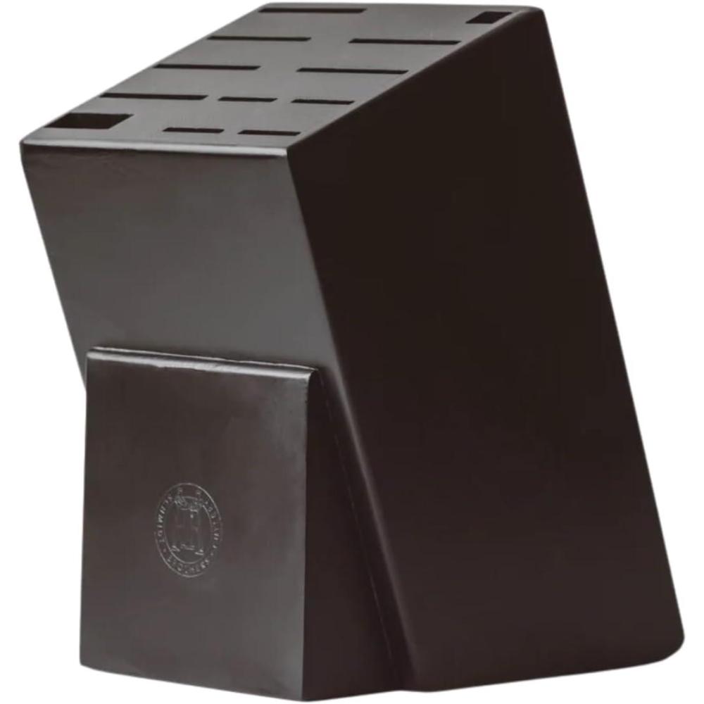 image:imageHometown Black Universal Knife Block Ebony Stained Red Oak with 12 Slots Ebony Stained Red Oak