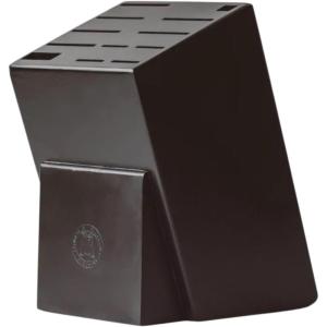 Hometown Black Universal Knife Block, Ebony Stained Red Oak with 12 Slots (Ebony Stained Red Oak)