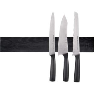 Schmidt Brothers – Black 18″ Magnetic Knife Wall Bar, Universal Cutlery Storage Fits 8 – 10 Knives(Black)