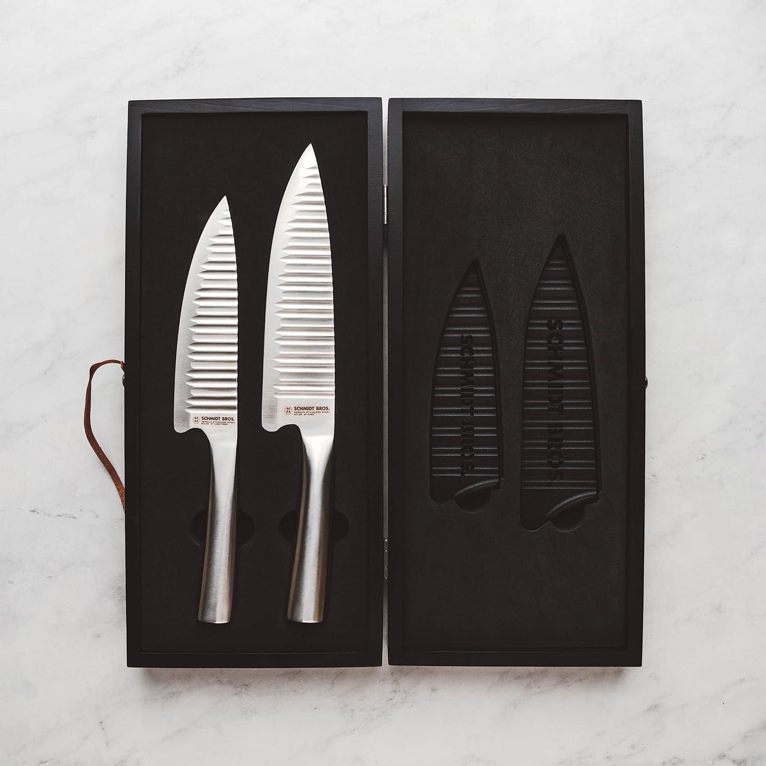 image:imageSchmidt Bros Evolution 2Piece Knife Set HighCarbon German Stainless Steel Cutlery in a Wood Gift Box2 Piece Knife Set