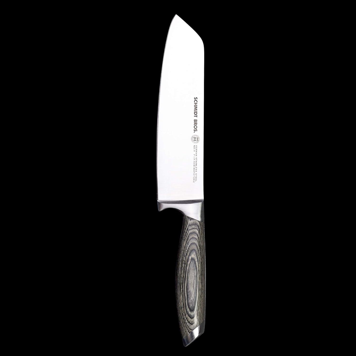 image:imageSchmidt Brothers Bonded Ash 7 Santoku Knife HighCarbon German Stainless Steel Multipurpose Kitchen Cutlery
