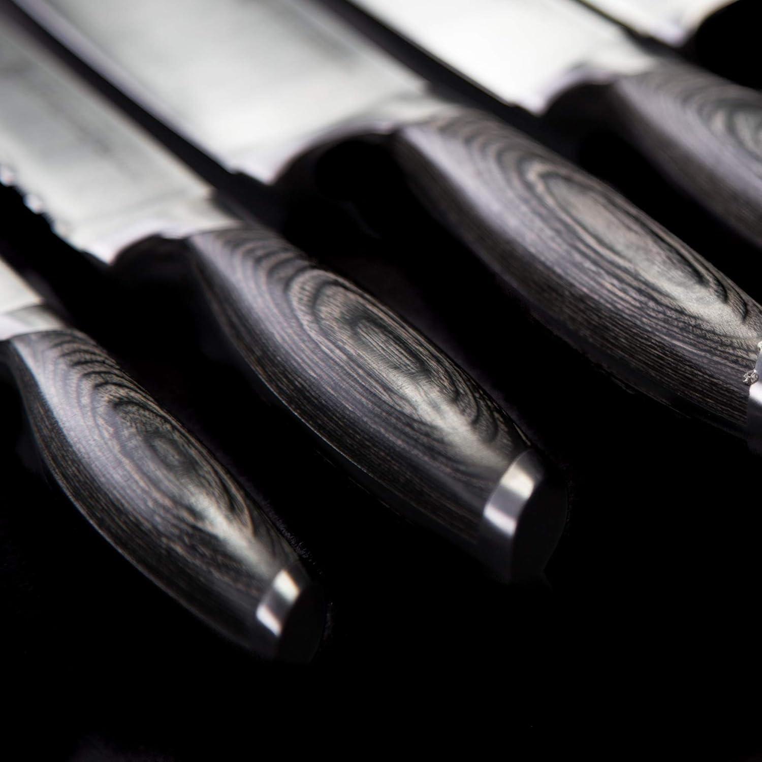 image:imageSchmidt Brothers Bonded Ash 7 Santoku Knife HighCarbon German Stainless Steel Multipurpose Kitchen Cutlery