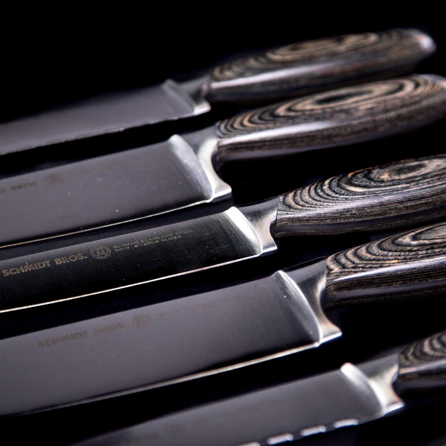 image:imageSchmidt Brothers Bonded Ash 7 Santoku Knife HighCarbon German Stainless Steel Multipurpose Kitchen Cutlery