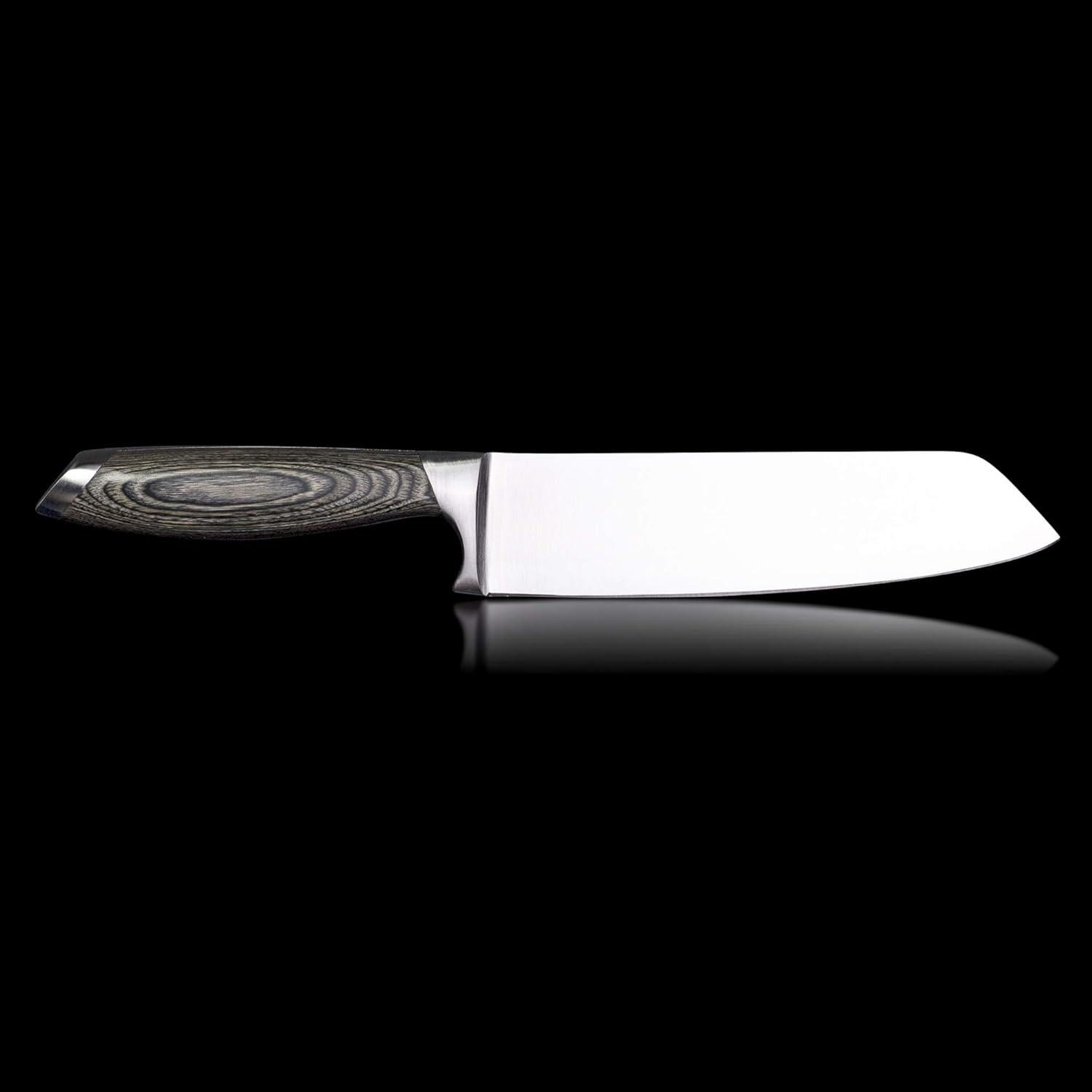 image:imageSchmidt Brothers Bonded Ash 7 Santoku Knife HighCarbon German Stainless Steel Multipurpose Kitchen Cutlery
