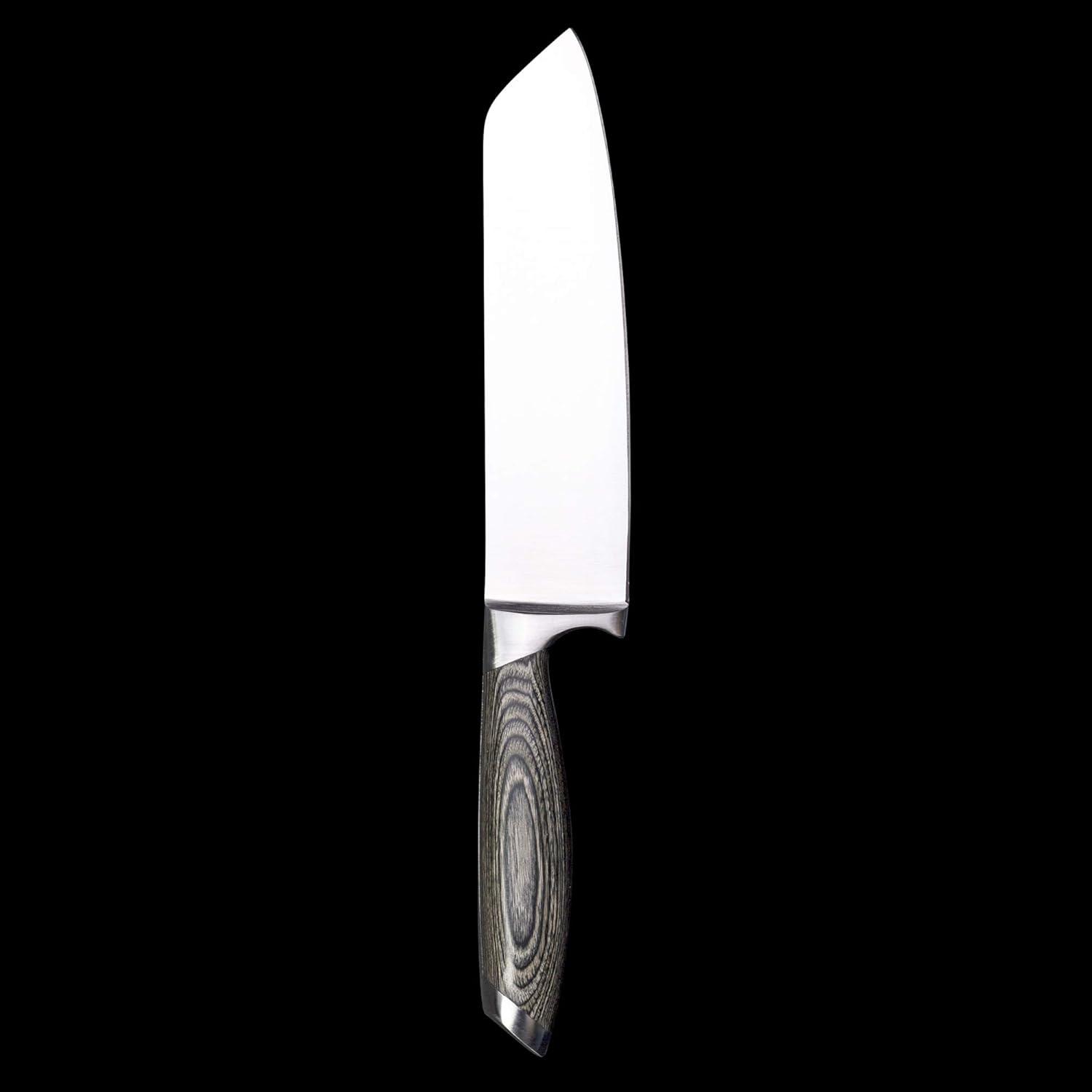image:imageSchmidt Brothers Bonded Ash 7 Santoku Knife HighCarbon German Stainless Steel Multipurpose Kitchen Cutlery