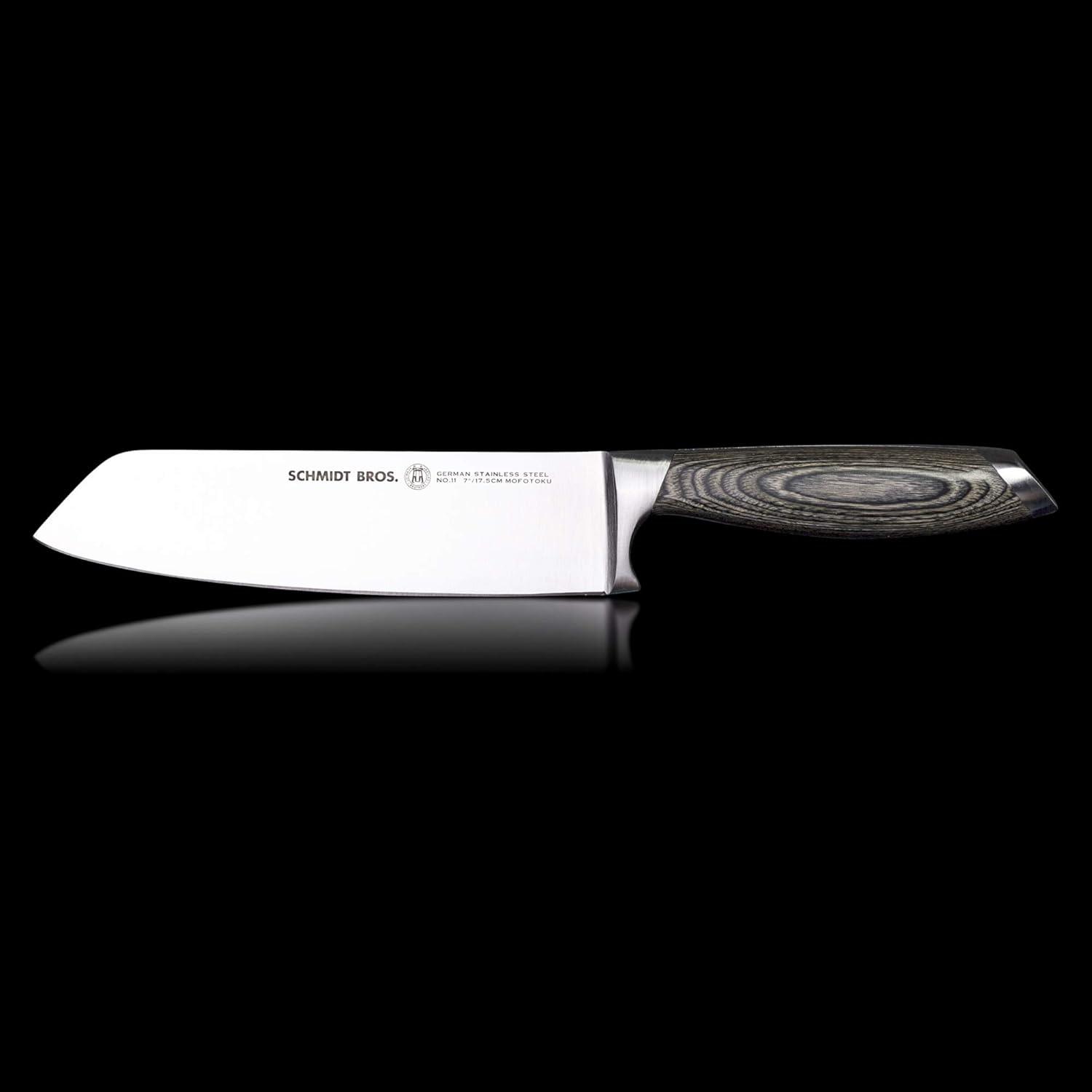 image:imageSchmidt Brothers Bonded Ash 7 Santoku Knife HighCarbon German Stainless Steel Multipurpose Kitchen Cutlery