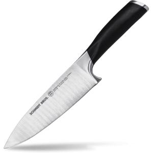 Schmidt Brothers – Heritage 4-Piece Jumbo Steak Knife Set, High-Carbon German Stainless Steel Cutlery(Chef Knife)