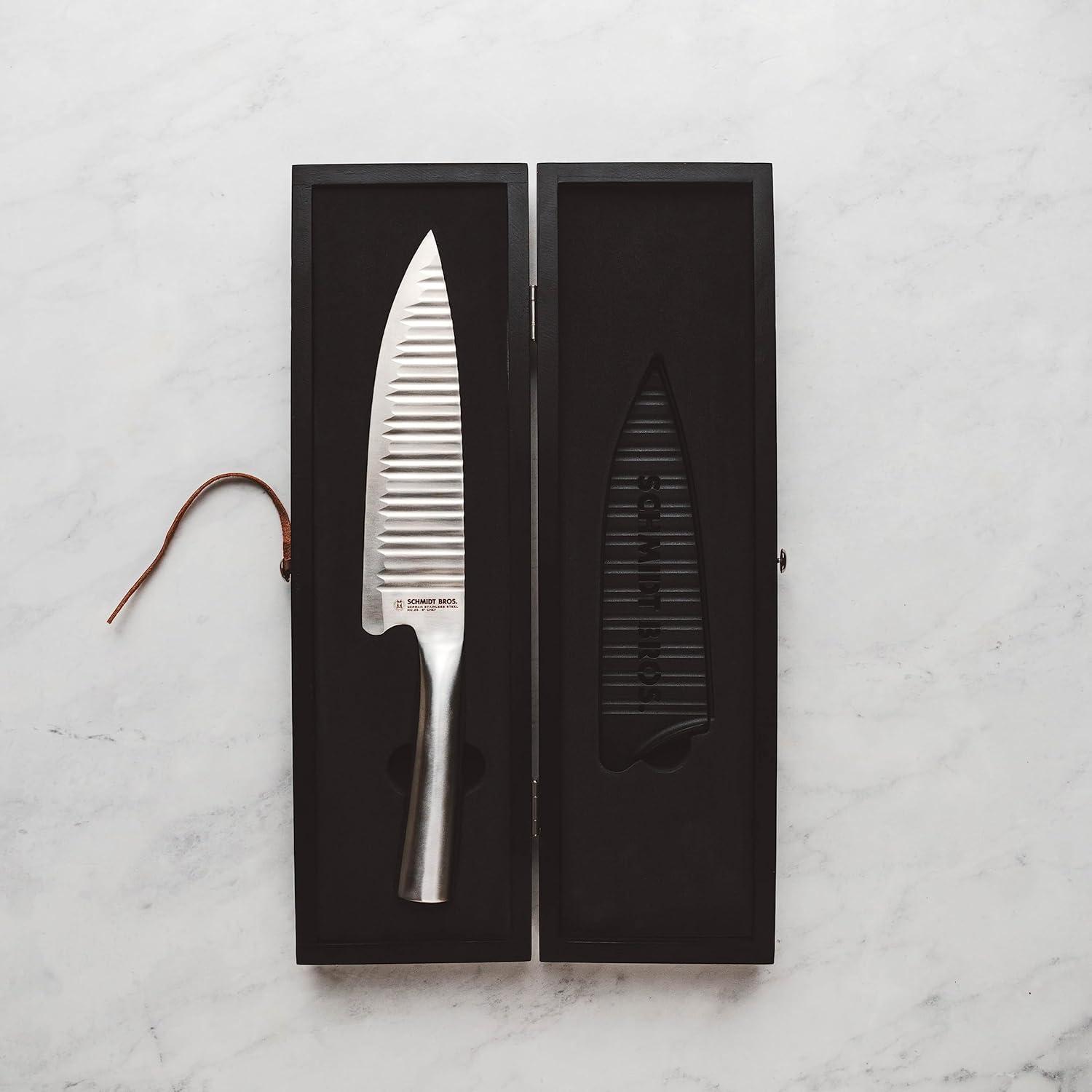 image:imageSchmidt Bros Evolution 7 Nakiri Knife HighCarbon German Stainless Steel Cutlery in a Wood Gift BoxChef Knife