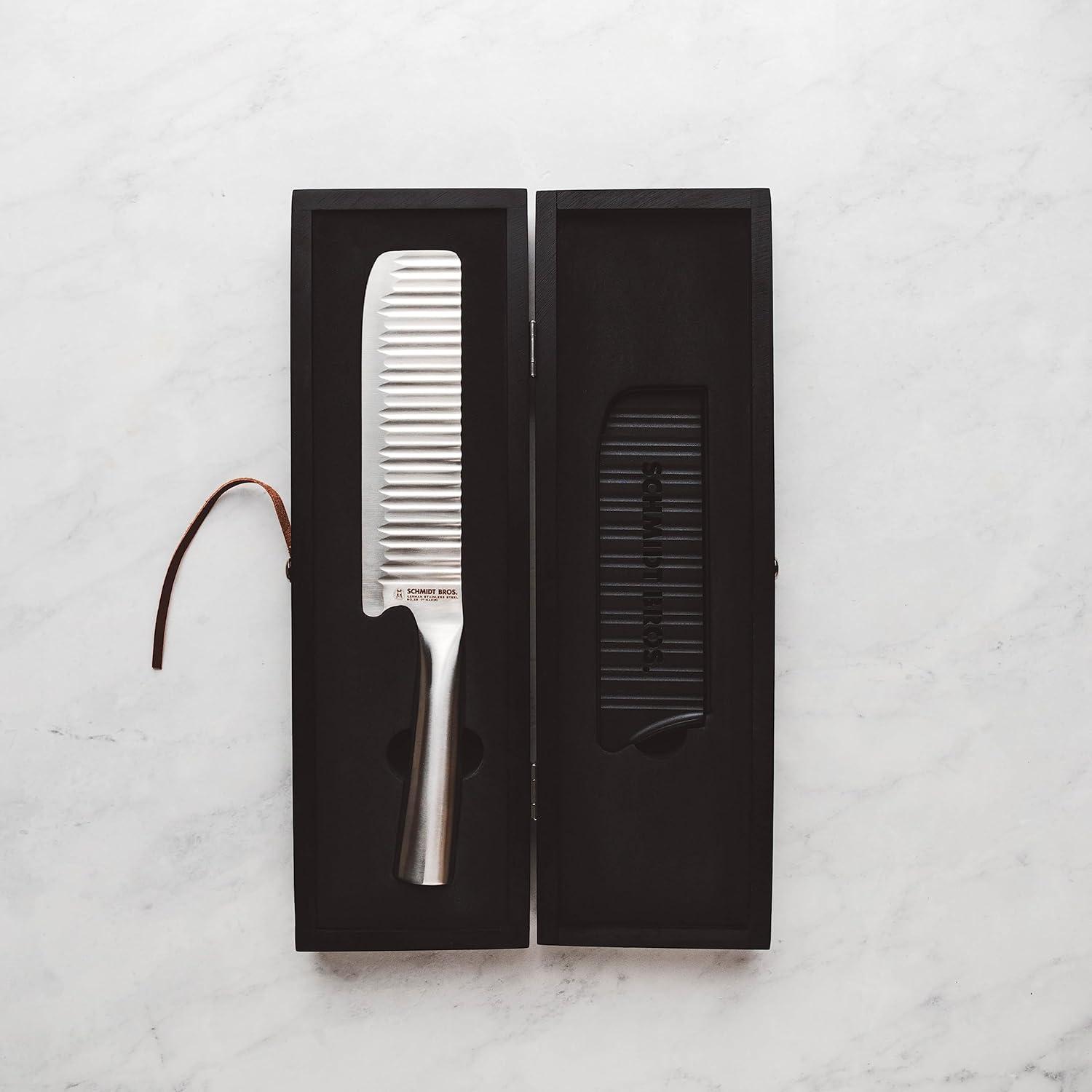 image:imageSchmidt Bros Evolution 7 Nakiri Knife HighCarbon German Stainless Steel Cutlery in a Wood Gift BoxNakiri Knife