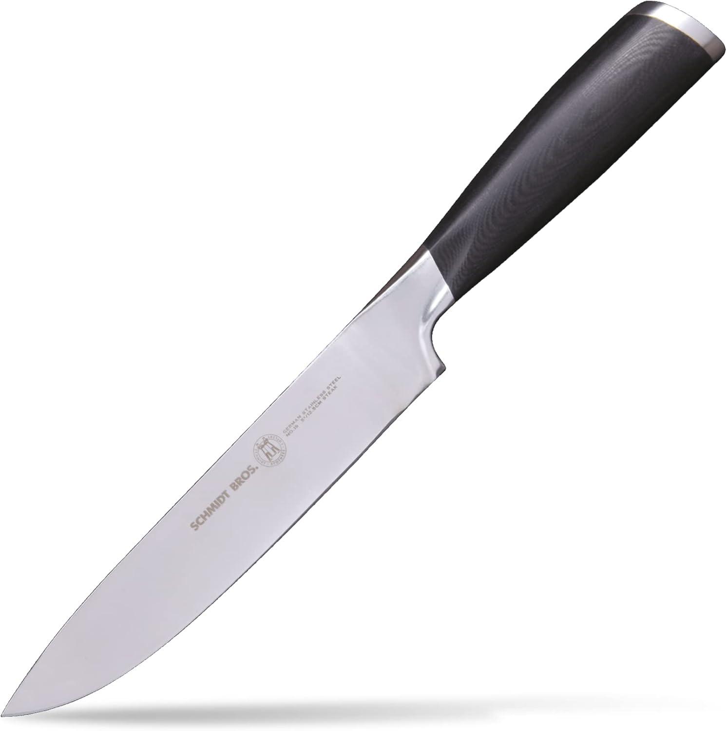 image:imageSchmidt Brothers Heritage 4 Paring Knife HighCarbon German Stainless Steel Multipurpose Kitchen CutlerySteak Knife Set
