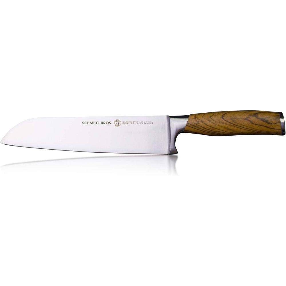 image:imageSchmidt Brothers  Zebra Wood 75 Santoku Knife HighCarbon German Stainless Steel Cutlery